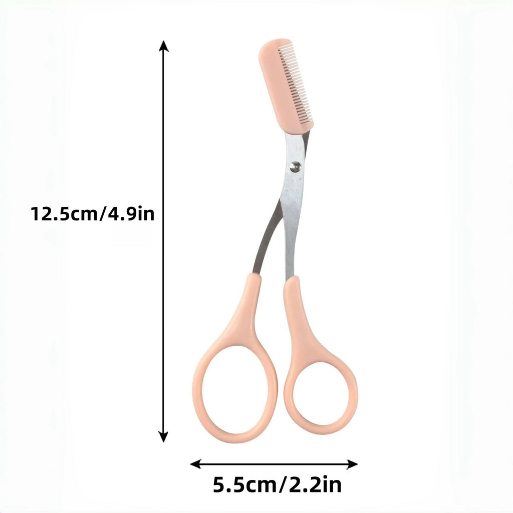 PINK EYEBROW TRIMMING SCISSORS