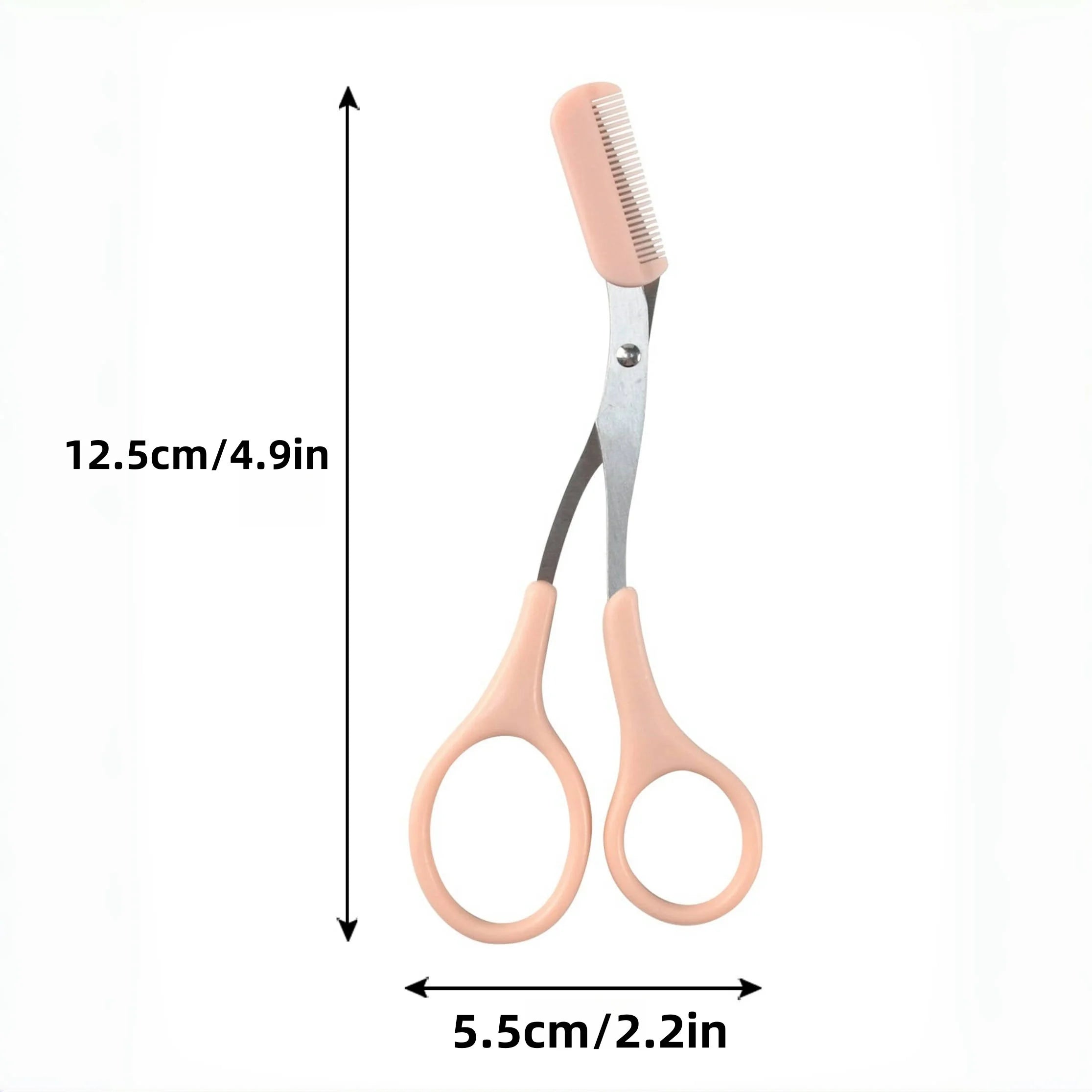 PINK EYEBROW TRIMMING SCISSORS